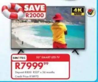 Beares SINOTEC 50" Smart LED TV offer