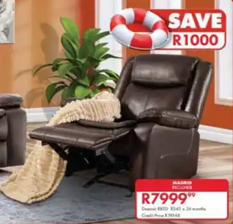 Beares Madrid recliner offer