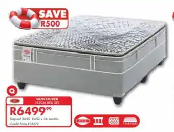 Beares Vancouver 152cm bed set offer