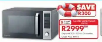 Beares Russell Hobbs microwave oven offer