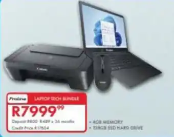 Beares Proline laptop tech bundle offer