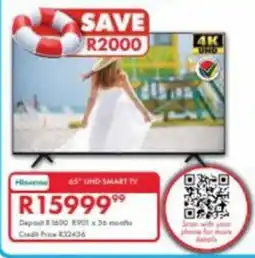 Beares Hisense 65" UHD Smart TV offer