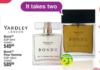 Dis-Chem YARDLEY LONDON Bond ST EDP offer