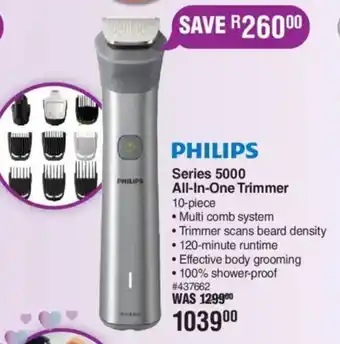 Dis-Chem PHILIPS Series 5000 All-In-One Trimmer offer