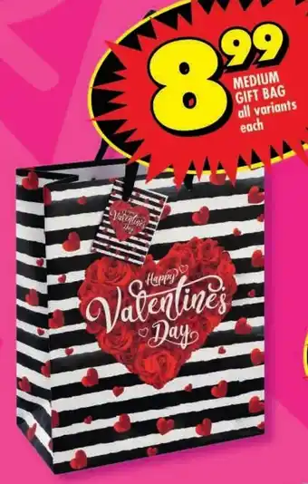 Shoprite Medium gift bag all variants offer