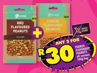 Shoprite Padkos flavoured peanuts all variants offer