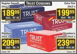 J&E Cash and Carry Trust Condoms Regular Smooth offer