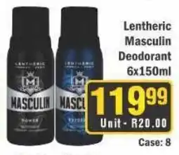 J&E Cash and Carry Lentheric Masculin Deodorant offer