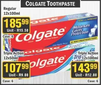 J&E Cash and Carry Colgate Toothpaste offer