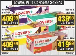 J&E Cash and Carry Lovers Plus Condoms Regular Smooth offer