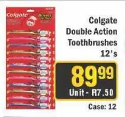 J&E Cash and Carry Colgate Double Action Toothbrushes offer