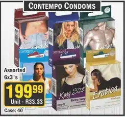 J&E Cash and Carry Contempo Condoms offer