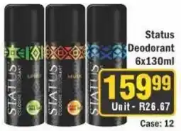 J&E Cash and Carry Status Deodorant offer