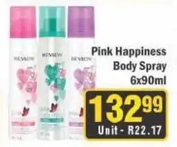 J&E Cash and Carry Pink Happiness Body Spray offer