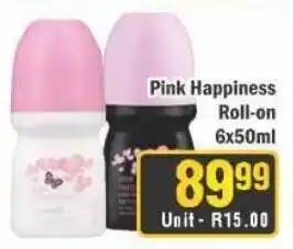 J&E Cash and Carry Pink Happiness Roll-on offer