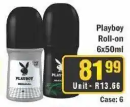 J&E Cash and Carry Playboy Roll-on offer