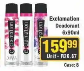 J&E Cash and Carry Exclamation Deodorant offer