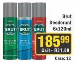 J&E Cash and Carry Brut Deodorant offer