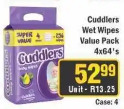 J&E Cash and Carry Cuddlers Wet Wipes Value Pack offer