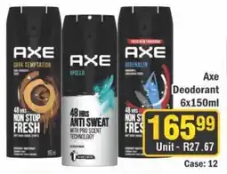 J&E Cash and Carry Axe Deodorant offer