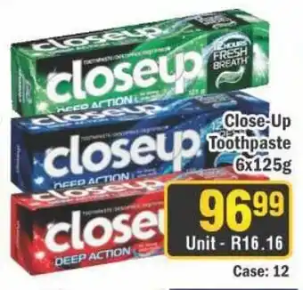 J&E Cash and Carry Close-Up Toothpaste offer