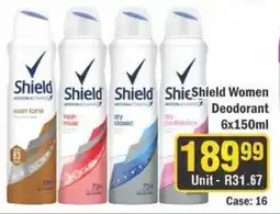 J&E Cash and Carry Shield Women Deodorant offer