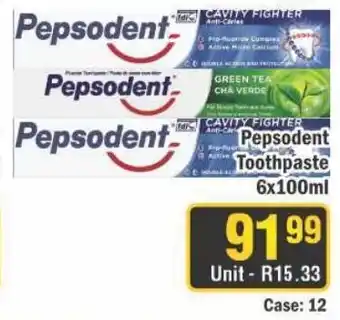 J&E Cash and Carry Pepsodent Toothpaste offer