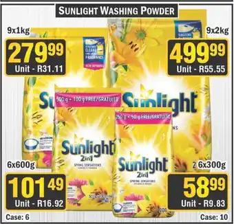 J&E Cash and Carry Sunlight washing powder offer