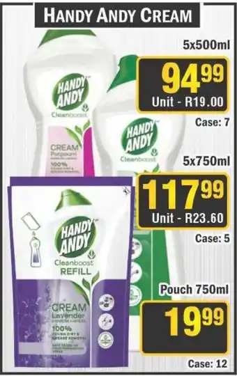 J&E Cash and Carry Handy Andy Cream offer