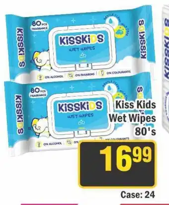 J&E Cash and Carry Kiss Kids Wet Wipes offer