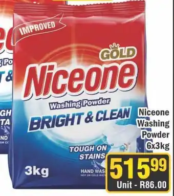 J&E Cash and Carry Niceone Washing Powder offer