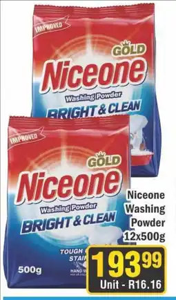 J&E Cash and Carry Niceone Washing Powder offer