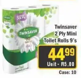 J&E Cash and Carry Twinsaver 2 Ply Mini Toilet Roll offer