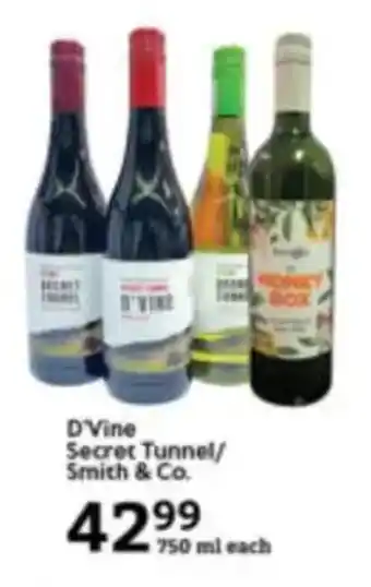 Oxford Freshmarket D'Vine Secret Tunnel/ Smith & Co. offer