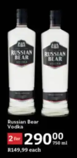 Oxford Freshmarket Russian Bear Vodka offer