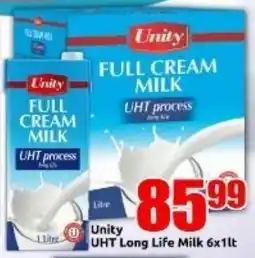 Three Star Cash and Carry Unity UHT Long Life Milk offer