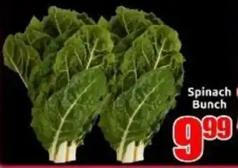 Three Star Cash and Carry Spinach Bunch offer