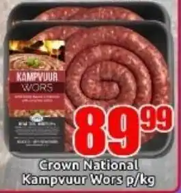 Three Star Cash and Carry Crown National Kampvuur Wors offer