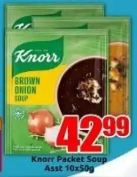 Three Star Cash and Carry Knorr Packet Soup Asst offer