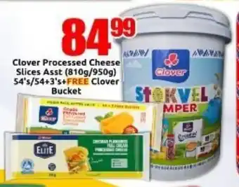 Three Star Cash and Carry Clover Processed Cheese Slices Asst + FREE Clover Bucket offer