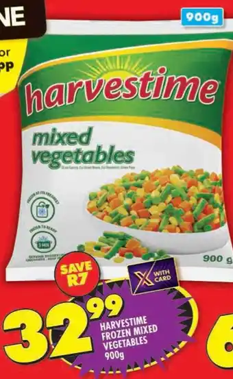 Shoprite Harvestime frozen mixed vegetables offer