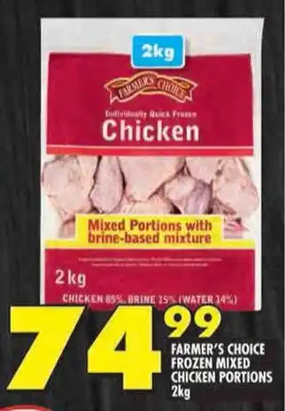 Shoprite Farmer's choice frozen mixed chicken portions offer