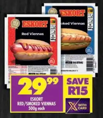 Shoprite Eskort red/smoked viennas offer