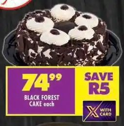 Shoprite Black forest cake offer