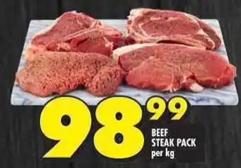 Shoprite Beef steak pack offer