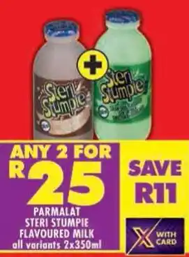 Shoprite Parmalat steri stumpie flavoured milk offer