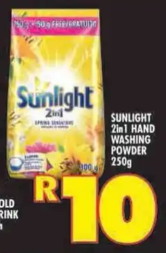 Shoprite Sunlight 2in1 hand washing powder offer