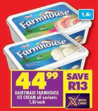 Shoprite Dairymaid farmhouse ice cream all variants offer