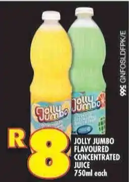 Shoprite Jolly jumbo flavoured concentrated juice offer