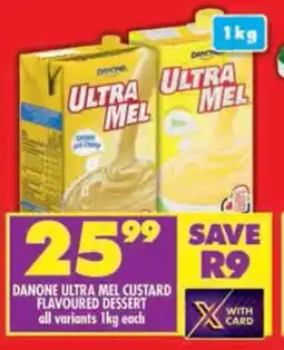 Shoprite Danone ultra mel custard flavoured dessert offer